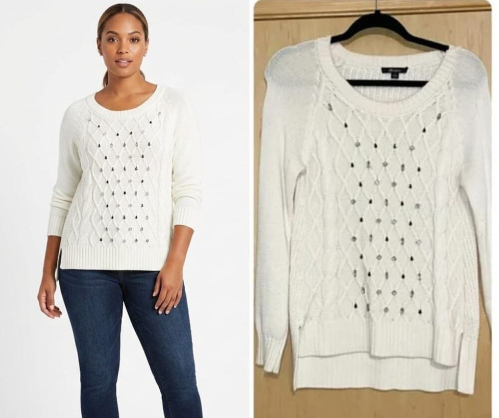 Ella Moss Ivory Jersey Sweater